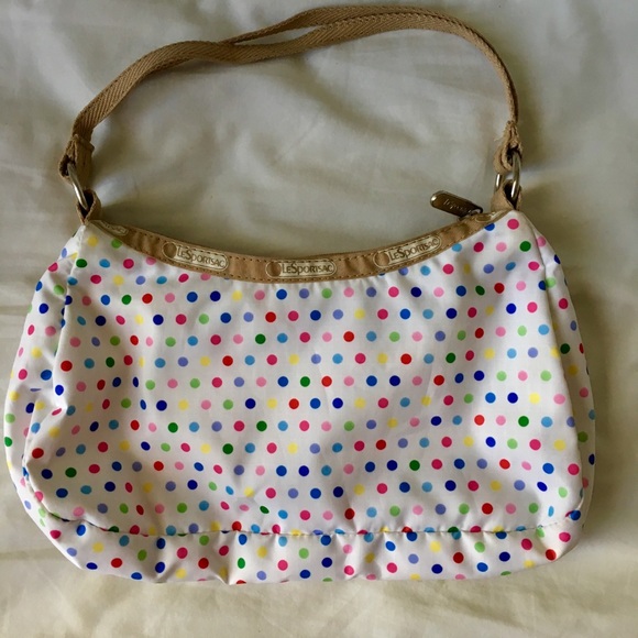 Fun multicoloured polka dot LeSportsac handbag - Picture 3 of 5
